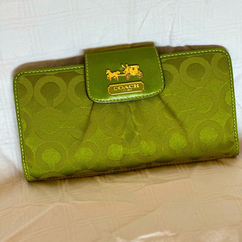 Coach long wallet.